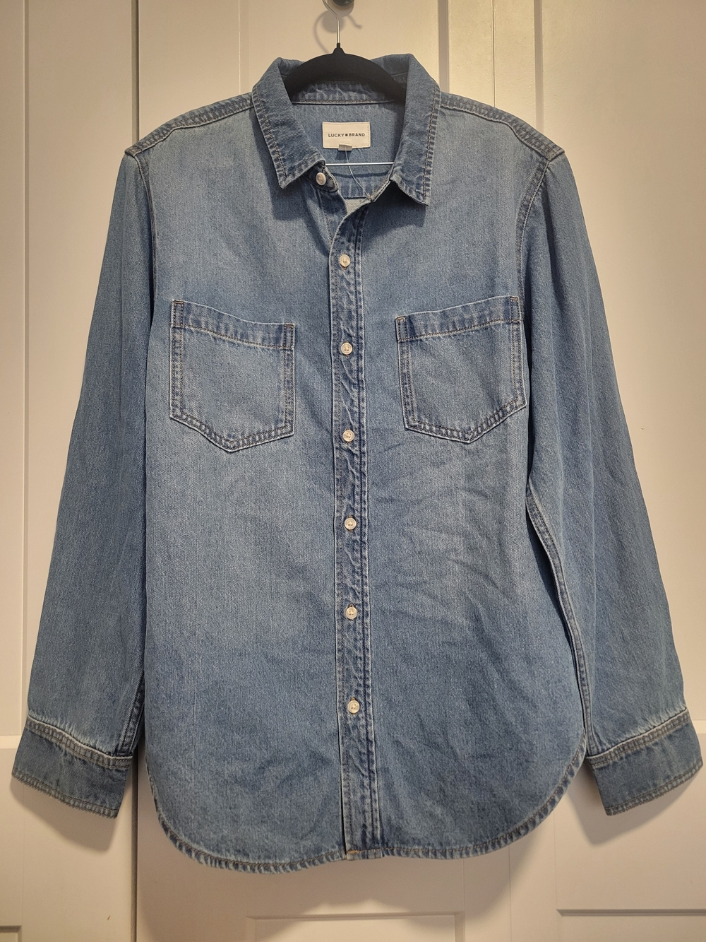 Lucky Brand Men's Denim Button-Up Shirt, Size S